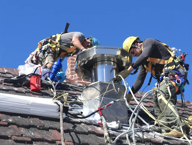 Protective chimney cap installed by Ipswich Chimney Sweep in Ipswich, MA
