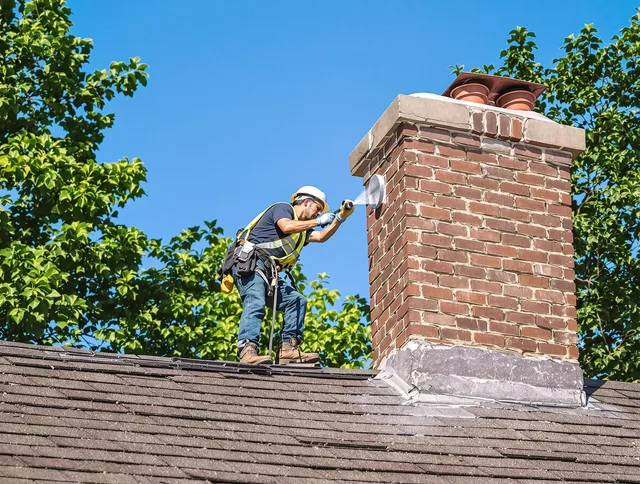 Ipswich Chimney Sweep performing an inspection with advanced tools in Ipswich, MA