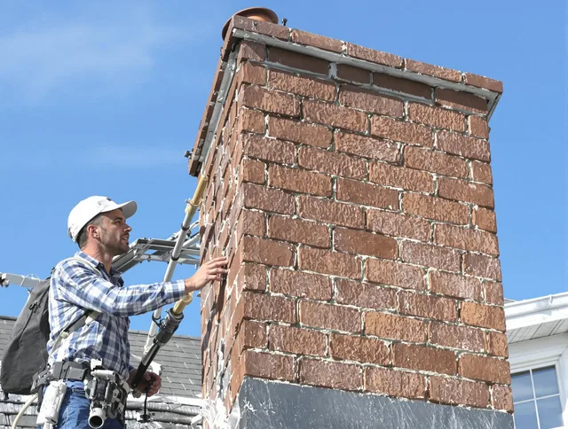 Brickwork for a chimney rebuild by Ipswich Chimney Sweep in Ipswich, MA