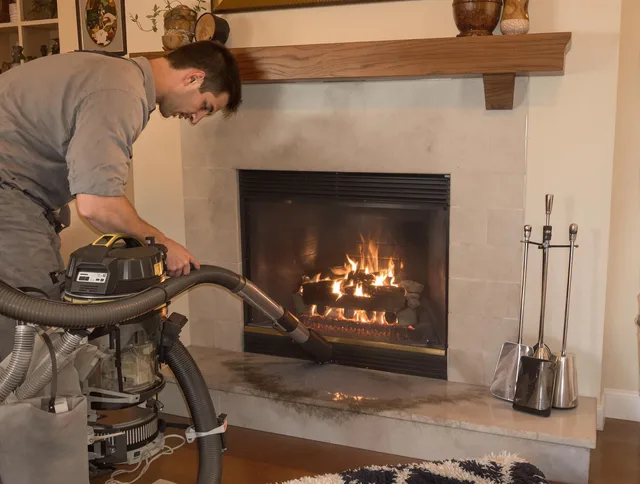 Routine fireplace upkeep by Ipswich Chimney Sweep in Ipswich, MA