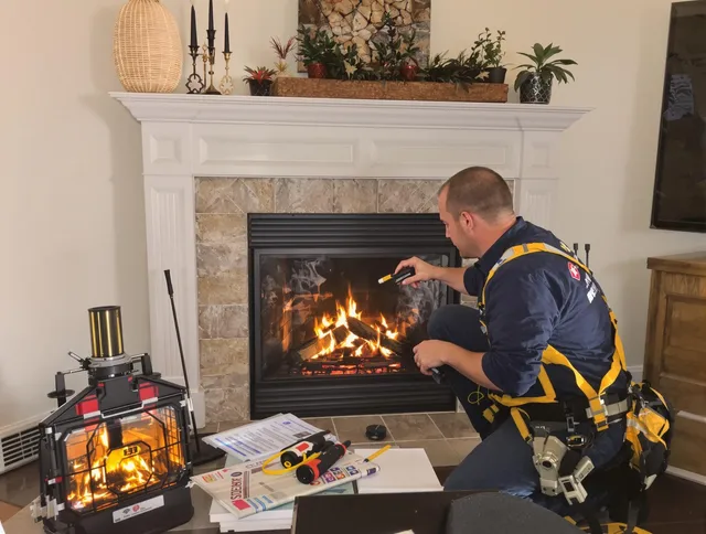 Safety-focused fireplace inspection by Ipswich Chimney Sweep in Ipswich, MA
